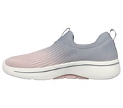 GO WALK ARCH FIT -OCEAN VIBES, GREY/PINK Footwear Left View