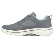 GO WALK ARCH FIT, GREY/AQUA Footwear Left View