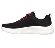 GO WALK FLEX, BLACK/HOT PINK Footwear Left View
