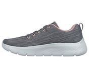GO WALK FLEX - STRIKING LOOK, CHARCOAL/PINK Footwear Left View