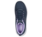 GO WALK FLEX - STRIKING LOOK, NAVY/LAVENDER Footwear Top View