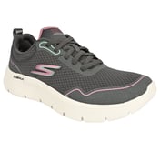 GO WALK FLEX, CHARCOAL/PURPLE Footwear Right View