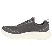 GO WALK FLEX, CHARCOAL/PURPLE Footwear Left View