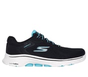 GO WALK 7 - COSMIC WAVES, BLACK/TURQUOISE Footwear Lateral View