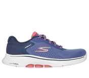 GO WALK 7 - COSMIC WAVES, NAVY/CORAL Footwear Lateral View
