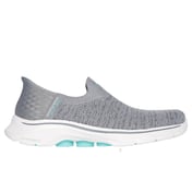 SKECHERS SLIP-INS: GO WALK 7 - SPRINGTIME, GRAY Footwear Lateral View