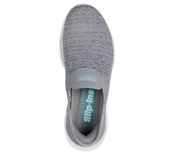 SKECHERS SLIP-INS: GO WALK 7 - SPRINGTIME, GRAY Footwear Top View