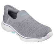 SKECHERS SLIP-INS: GO WALK 7 - SPRINGTIME, GRAY Footwear Right View