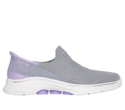 GO WALK 7 - MIA, GREY/LAVENDER Footwear Lateral View