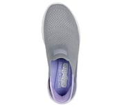 GO WALK 7 - MIA, GREY/LAVENDER Footwear Top View