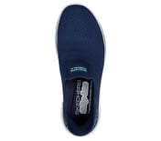 GO WALK 7 - MIA, NAVY/AQUA Footwear Top View