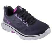 GO WALK 7 - HAILEY, BLACK/PURPLE Footwear Right View