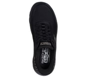 GO WALK FLEX - KRYSTA, BLACK/ROSE GOLD Footwear Top View