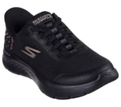 GO WALK FLEX - KRYSTA, BLACK/ROSE GOLD Footwear Right View