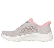 GO WALK FLEX - SAFIYA, TAUPE/PINK Footwear Left View