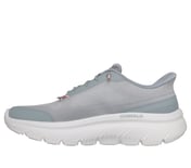 GO WALK MAX CUSHIONING HYPER, GRAY/PINK