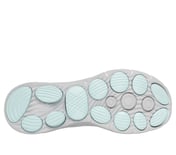 GO WALK 8 - NOVA, CHARCOAL/AQUA Footwear Bottom View