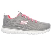 GRACEFUL-GET CONNECTED, GREY/CORAL Footwear Lateral View