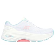 MAX CUSHIONING ARCH FIT - SWI, WHITE/AQUA Footwear Lateral View