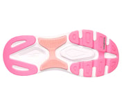 Skechers Slip-ins Max Cushioning Arch Fit - Fluidity, GREY/PINK Footwear Bottom View