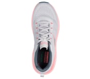MAX CUSHIONING SUSPENSION - H, LIGHT GREY/PINK Footwear Top View