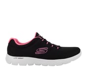 SUMMITS - QUICK LAPSE, BLACK/CORAL Footwear Lateral View