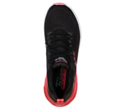 SKECH-AIR STRATUS-WIND BREEZE, BLACK/HOT PINK Footwear Top View