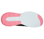 SKECH-AIR STRATUS-WIND BREEZE, BLACK/HOT PINK Footwear Bottom View