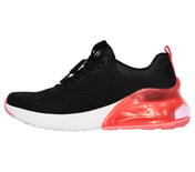 SKECH-AIR STRATUS-WIND BREEZE, BLACK/HOT PINK Footwear Left View