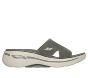 GO WALK ARCH FIT SANDAL - WOR, OLIVE Footwear Lateral View