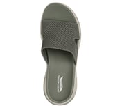 GO WALK ARCH FIT SANDAL - WOR, OLIVE Footwear Top View