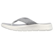 GO WALK FLEX SANDAL - SUNLIT, GRAY Footwear Left View