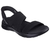 GO WALK FLEX SANDAL - ENTICING, BLACK