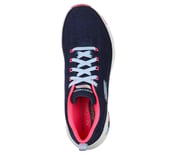 ARCH FIT-COMFY WAVE, NAVY/HOT PINK Footwear Top View