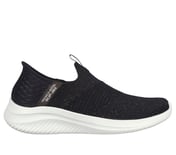 Skechers Slip-ins: Ultra Flex 3.0 - Glitter Me, BLACK/GOLD Footwear Lateral View