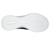 ULTRA FLEX 3.0-COZY STREAK, BLACK/WHITE Footwear Bottom View