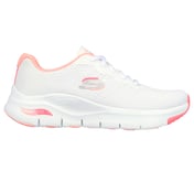 ARCH FIT-INFINITY COOL, WHITE/PINK Footwear Lateral View