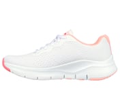 ARCH FIT-INFINITY COOL, WHITE/PINK Footwear Left View