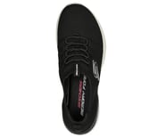 SKECH-AIR DYNAMIGHT-PERFECT S, BLACK/WHITE Footwear Top View