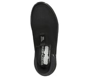 Skechers Slip-ins Relaxed Fit&reg;: D'Lux Walker - Homebound, BLACK/WHITE Footwear Top View