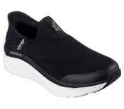 Skechers Slip-ins Relaxed Fit&reg;: D'Lux Walker - Homebound, BLACK/WHITE Footwear Right View
