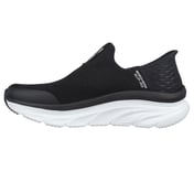 Skechers Slip-ins Relaxed Fit&reg;: D'Lux Walker - Homebound, BLACK/WHITE Footwear Left View
