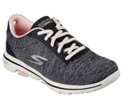 GO WALK 5-TRUE, BLACK/PINK Footwear Lateral View