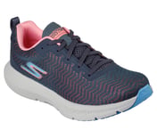 GO RUN SUPERSONIC, CHARCOAL/PINK Footwear Right View