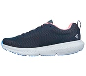 GO RUN SUPERSONIC, CHARCOAL/PINK Footwear Left View