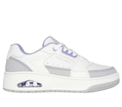 UNO COURT - COURTED STYLE, WHITE/LAVENDER Footwear Lateral View