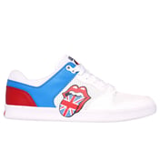 Rolling Stones: Classic Cup - Euro Lick, WHITE/BLUE/RED Footwear Lateral View