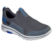 GO WALK 5 - DOWNDRAFT, CHARCOAL/BLUE Footwear Right View
