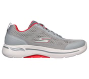 GO WALK ARCH FIT-IDYLLIC, LIGHT GREY/RED