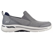 GO WALK ARCH FIT - GOODMAN, CHARCOAL/NAVY Footwear Lateral View
